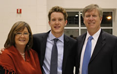 Kim, Will and Kevin at Will’s Football Banquet